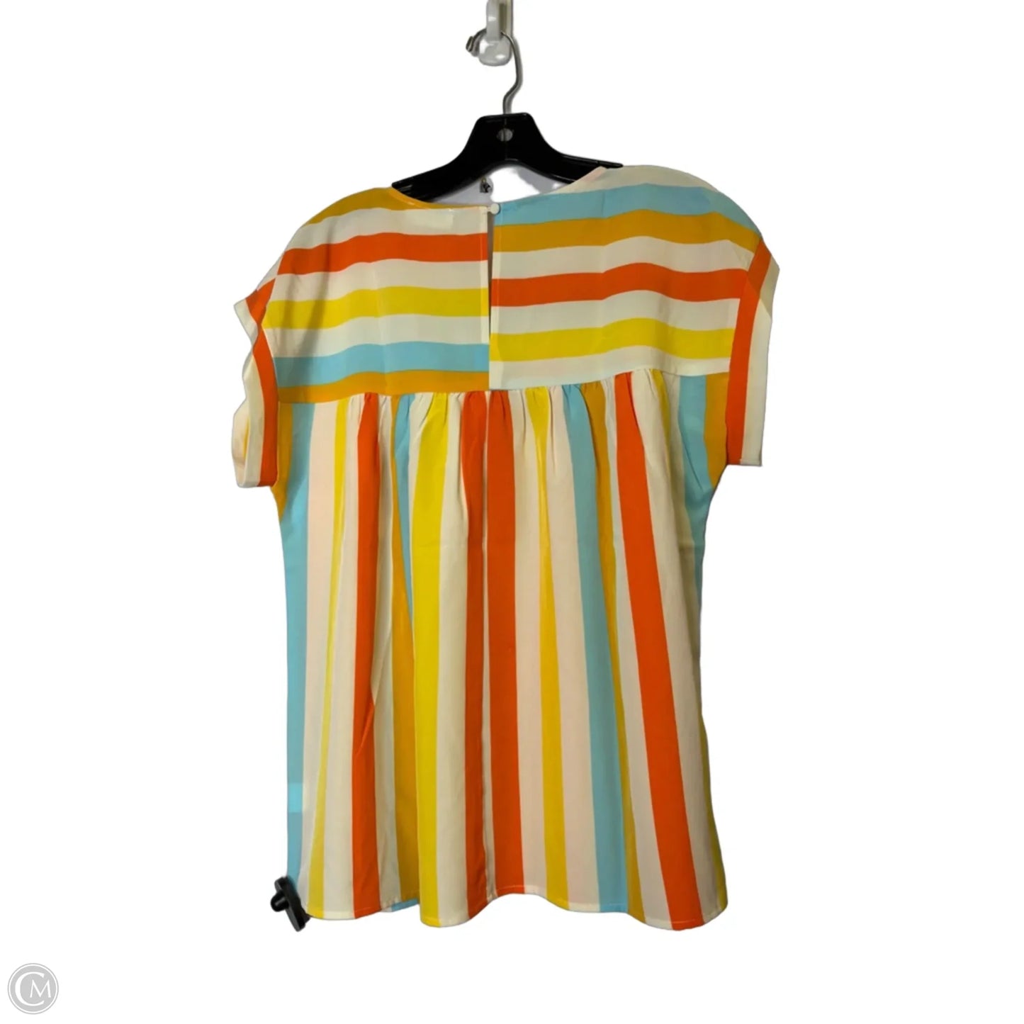 Blouse Sleeveless By Emily Wonder In Striped Pattern, Size: M