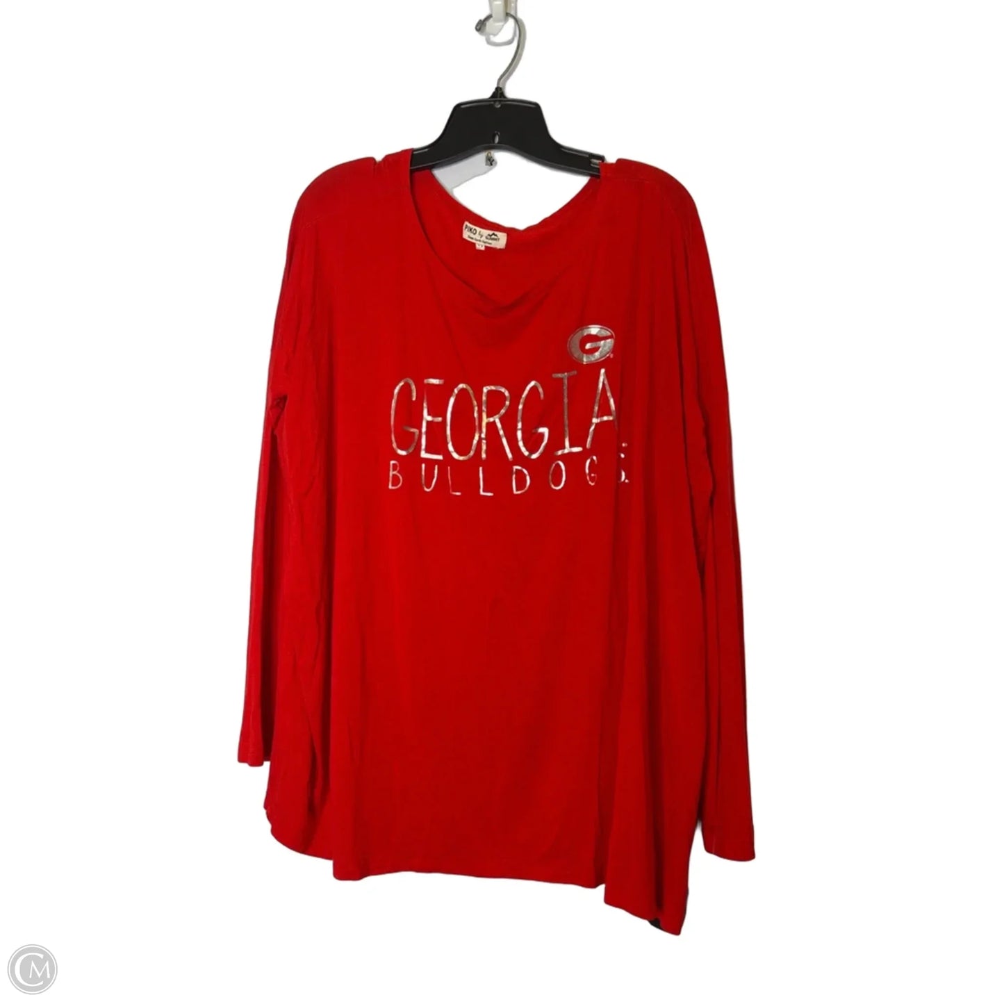 Top Long Sleeve Basic By Piko In Red, Size: M