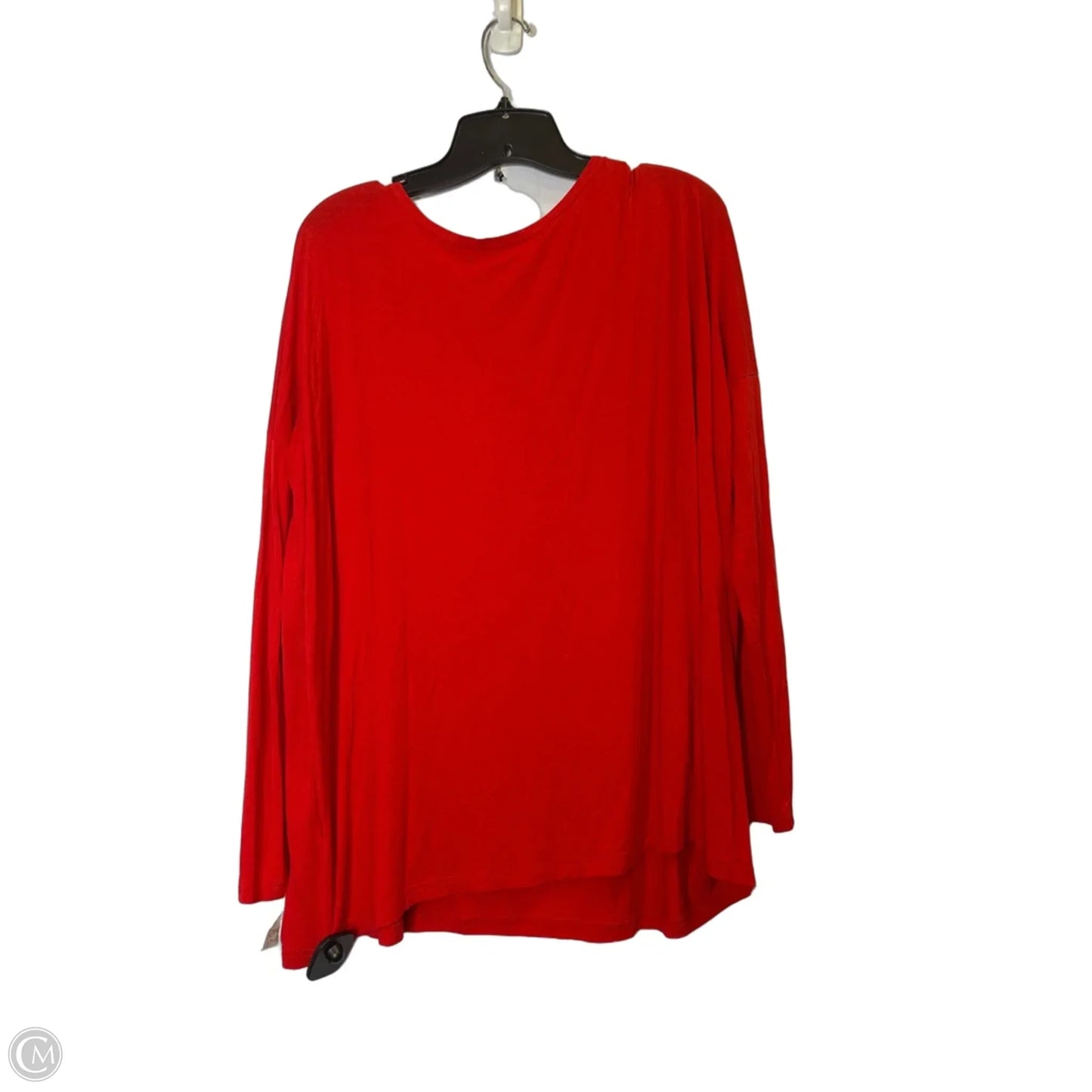 Top Long Sleeve Basic By Piko In Red, Size: M