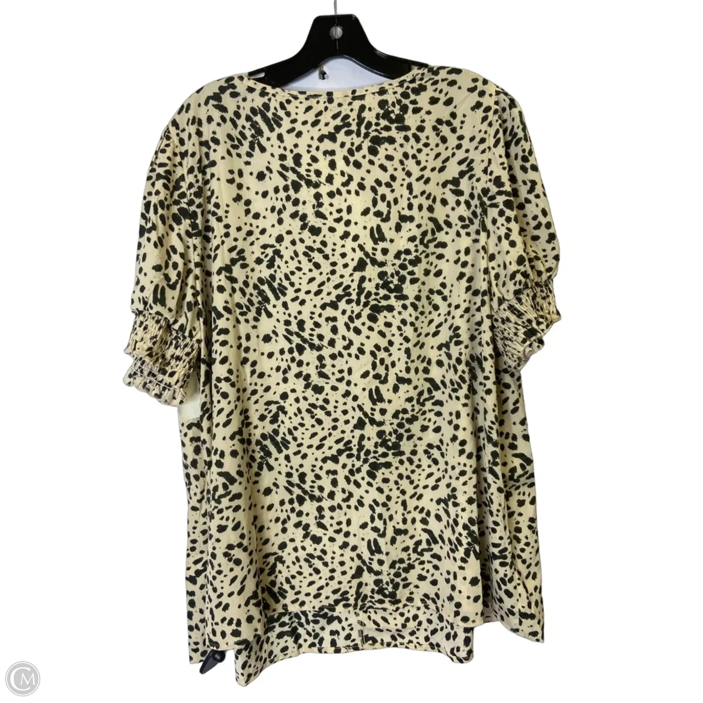 Top Short Sleeve By Bloomchic In Animal Print, Size: 18