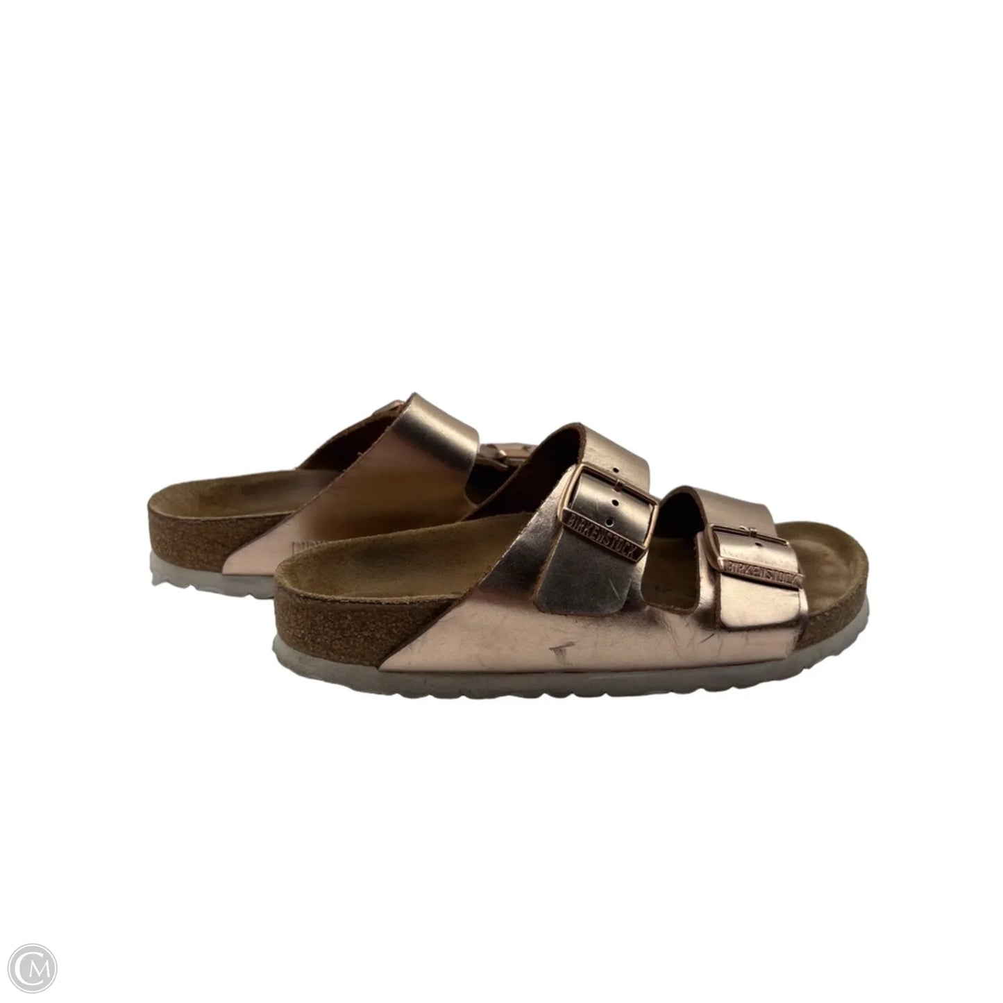 Sandals Flats By Birkenstock In Rose Gold, Size: 7
