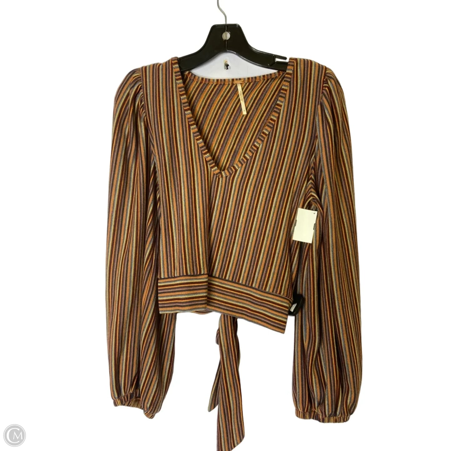 Top Long Sleeve By Free People In Orange, Size: S
