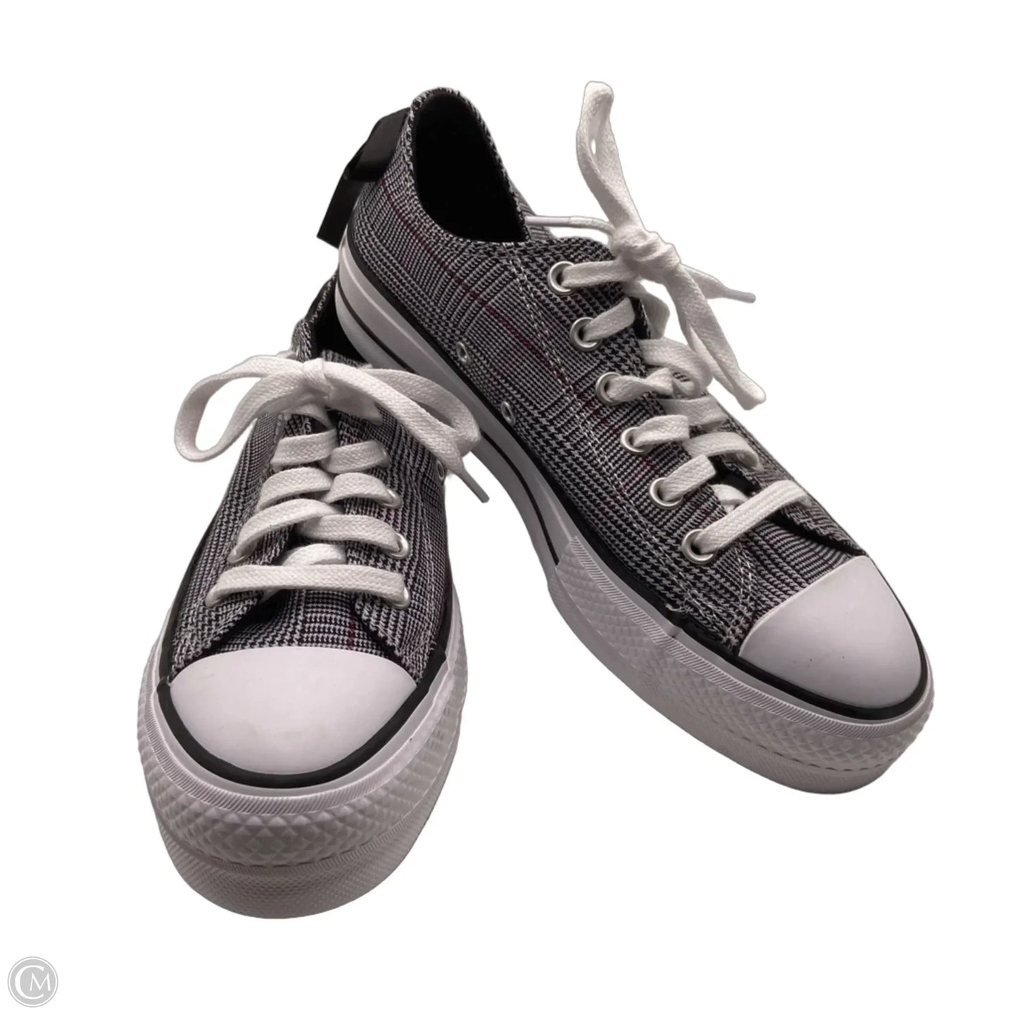 Shoes Sneakers Platform By Converse In Plaid Pattern, Size: 8