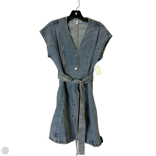 Dress Casual Short By Steve Madden In Blue Denim, Size: M