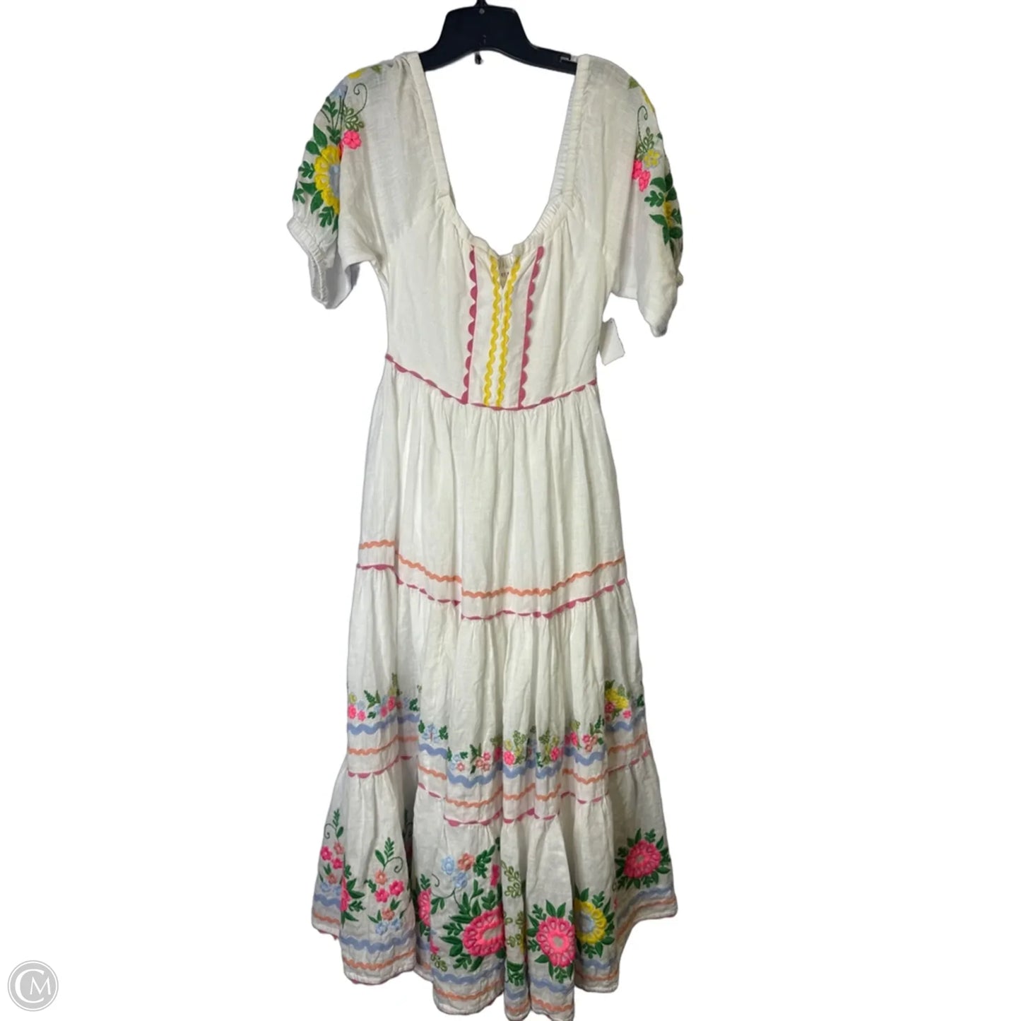 Dress Casual Maxi By Roller Rabbit In White, Size: Xs
