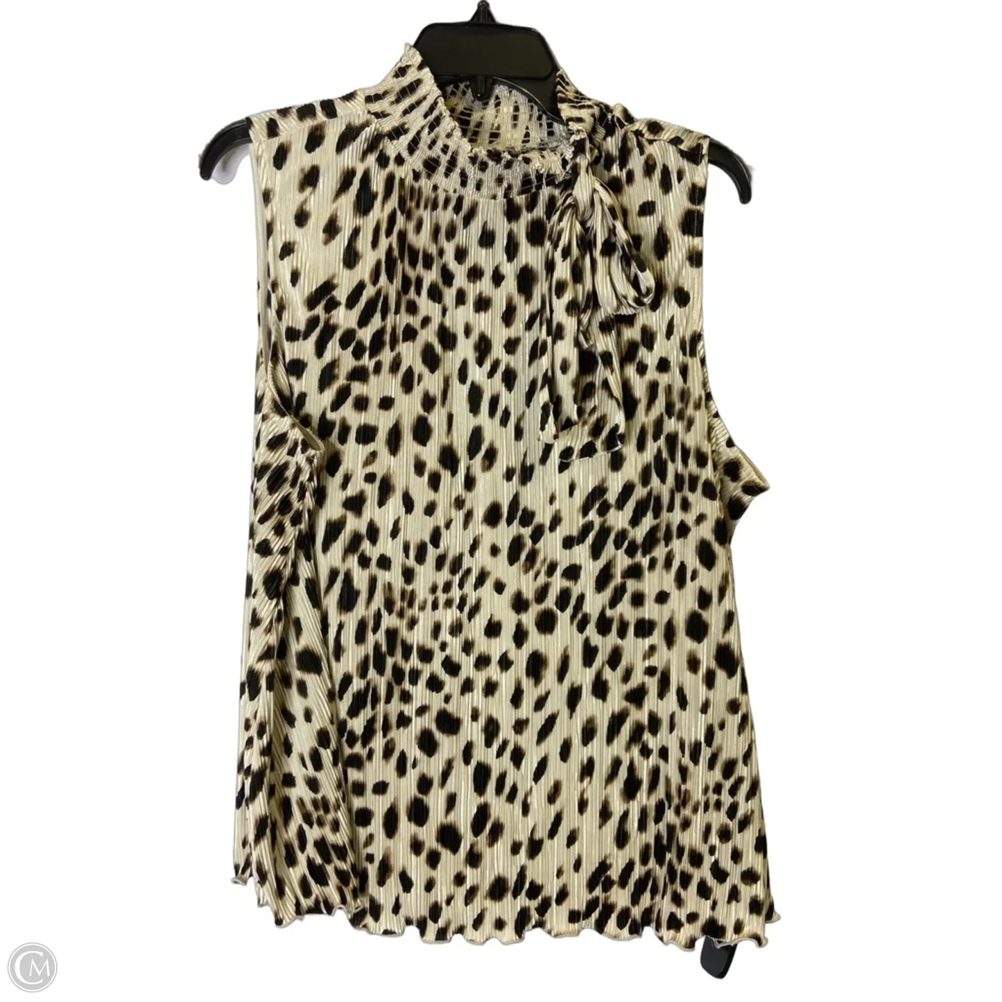 Blouse Sleeveless By Chicos In Animal Print, Size: Xl