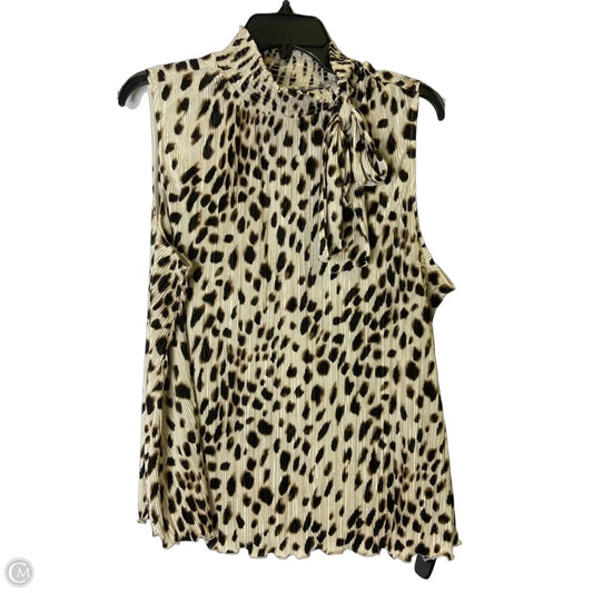 Blouse Sleeveless By Chicos In Animal Print, Size: Xl