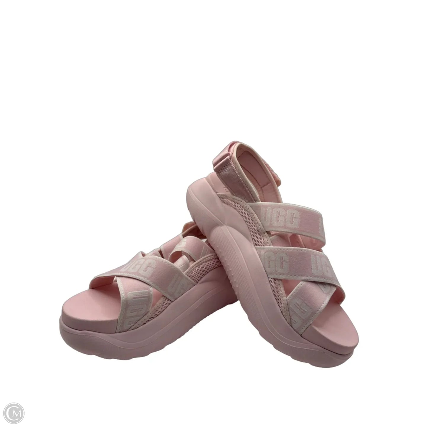 Sandals Designer By Ugg In Pink, Size: 8