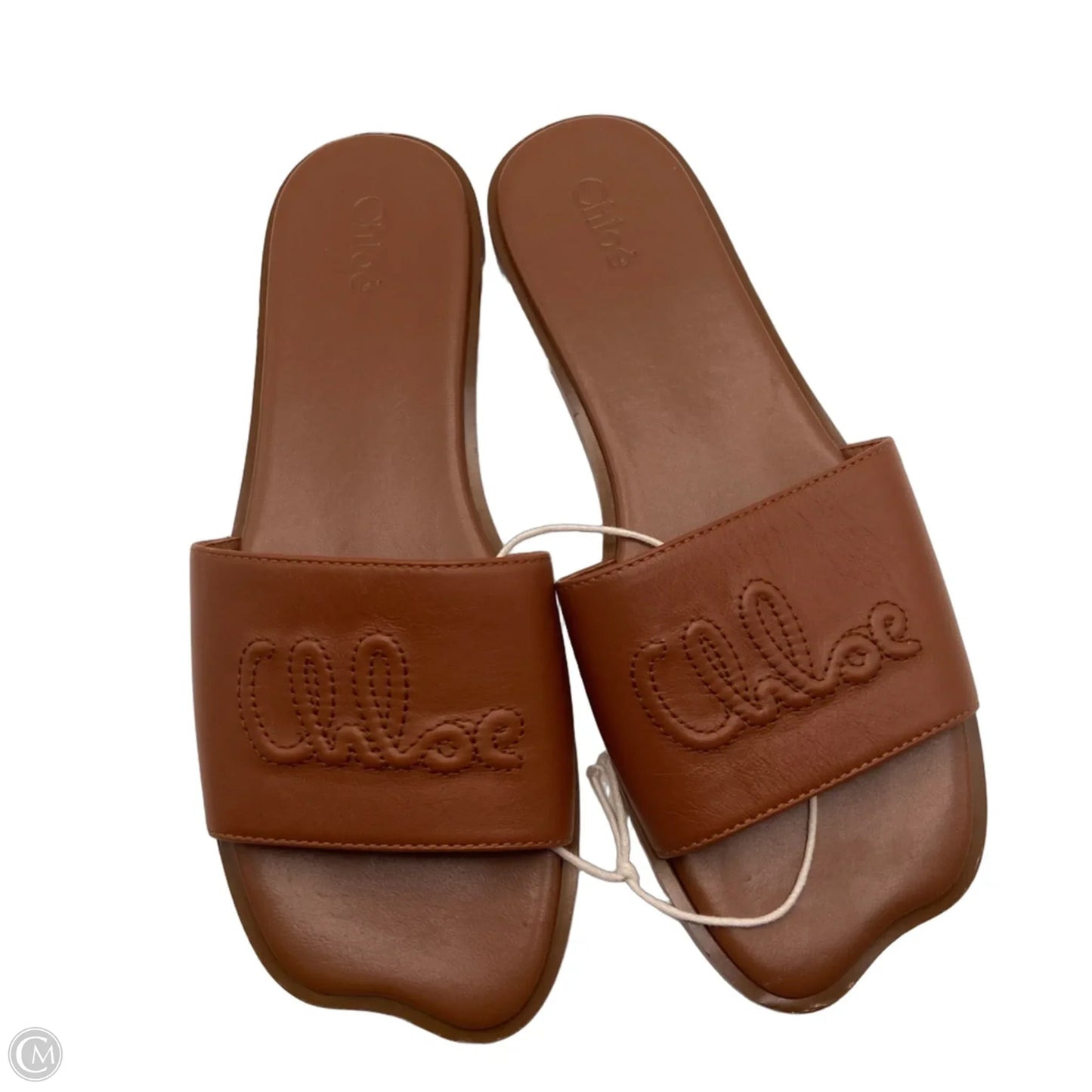 Sandals Luxury Designer By Chloe In Brown, Size: 7