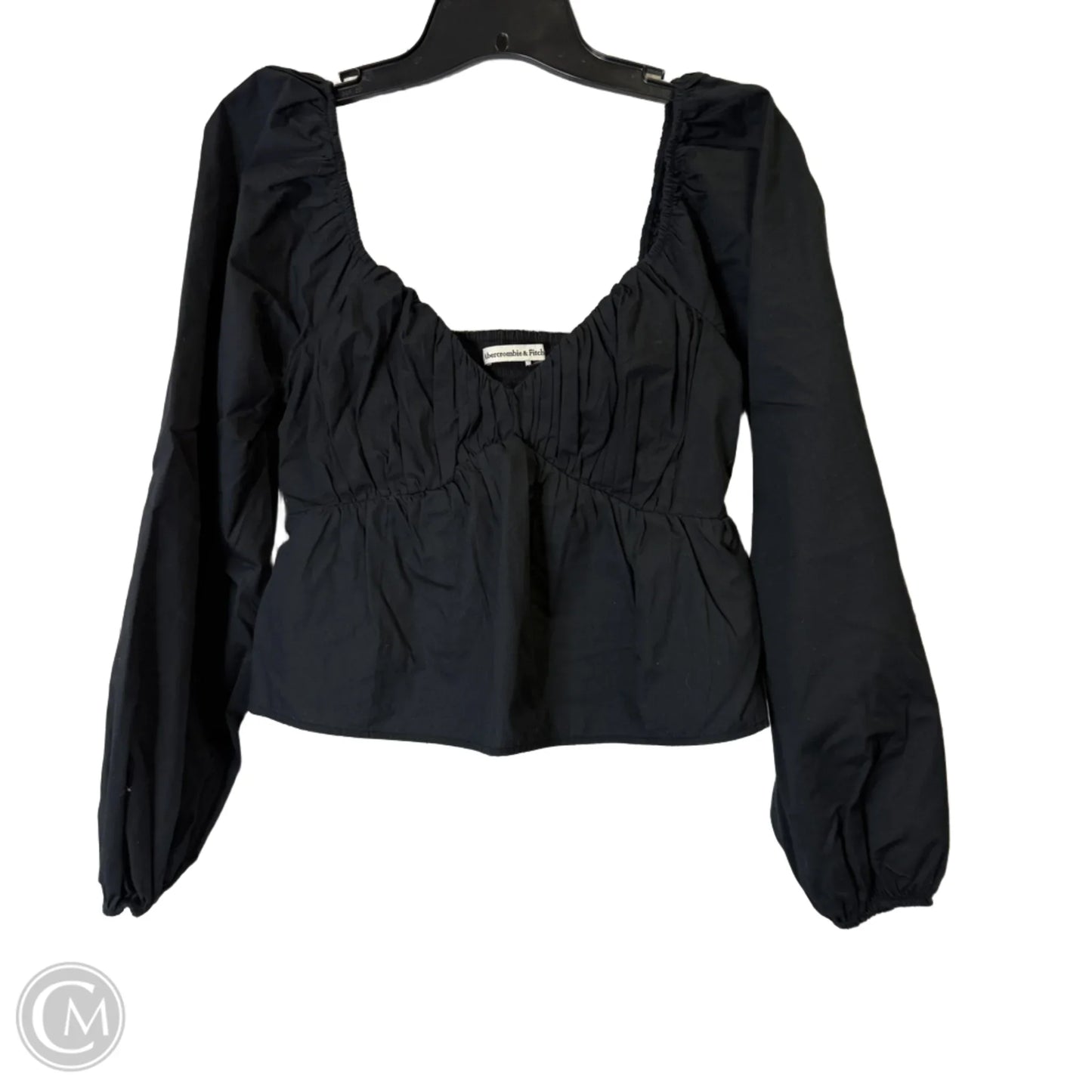 Top Long Sleeve By Abercrombie And Fitch In Black, Size: S
