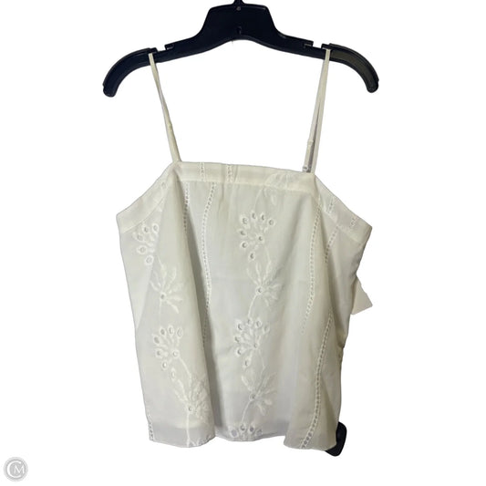 Top Sleeveless By Shein In White, Size: L