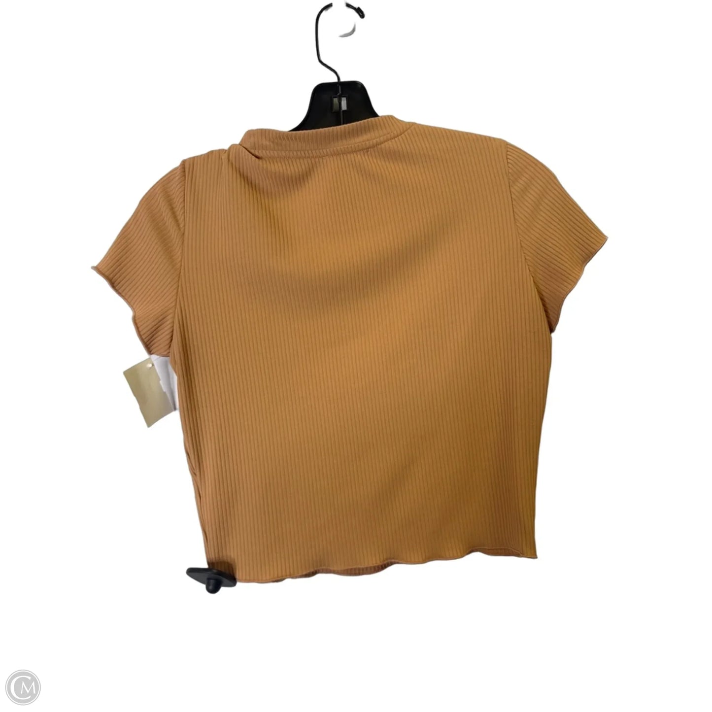 Top Short Sleeve Basic By Listicle In Orange, Size: S