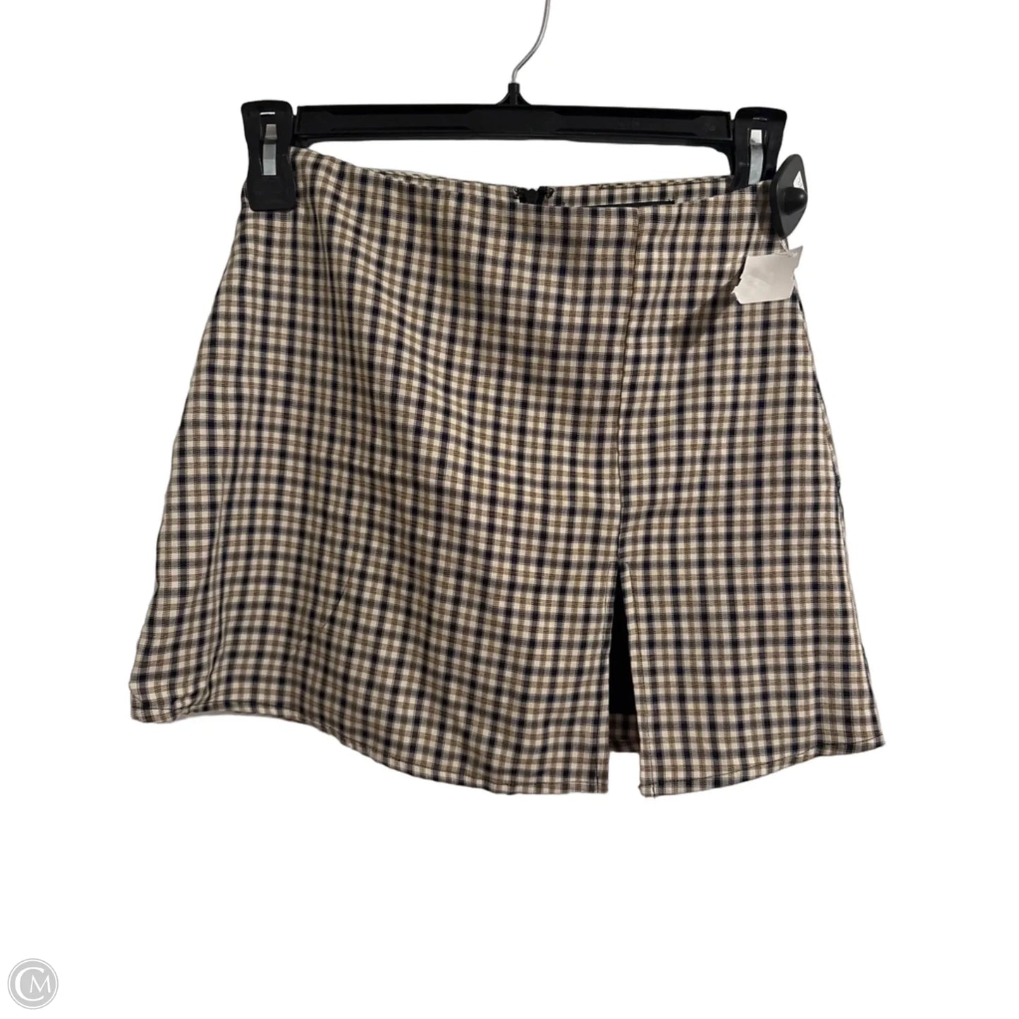 Skirt Mini & Short By Hyfve In Plaid Pattern, Size: M