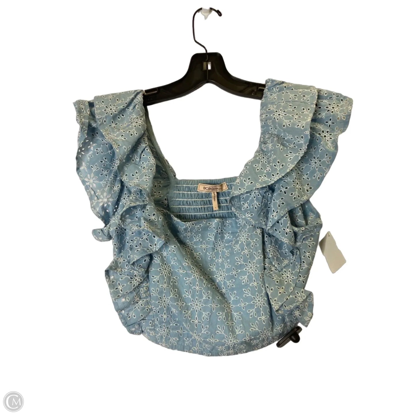 Top Sleeveless By Bcbgeneration In Blue, Size: L