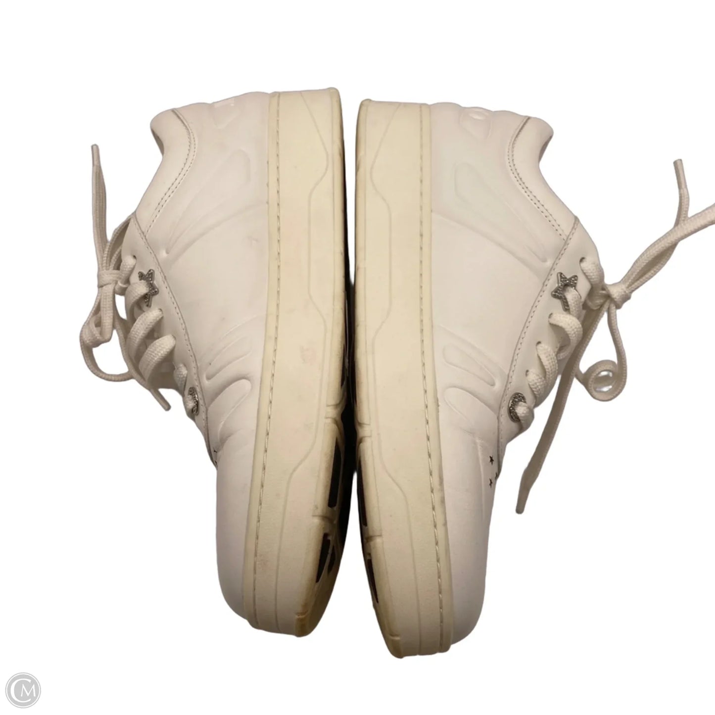 Shoes Luxury Designer By Jimmy Choo In White, Size: 9.5