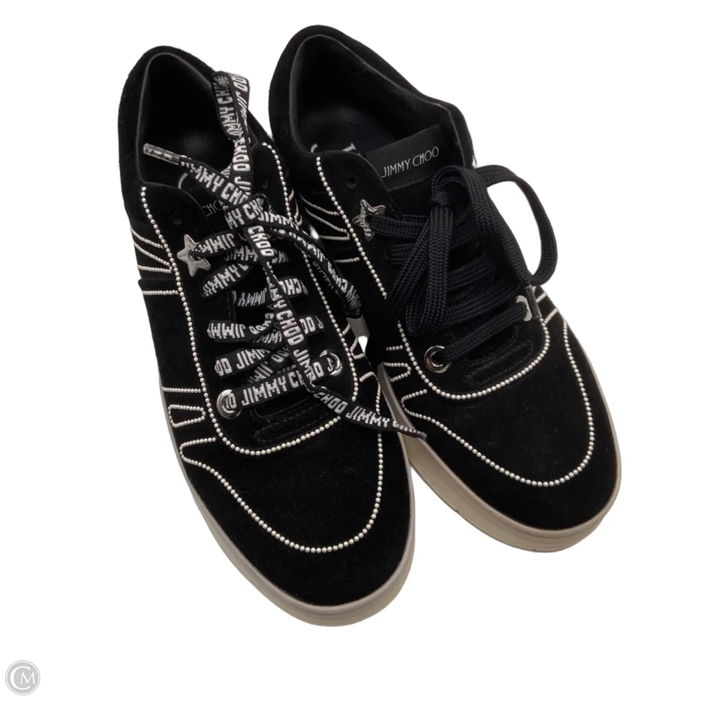 Shoes Luxury Designer By Jimmy Choo In Black, Size: 9.5