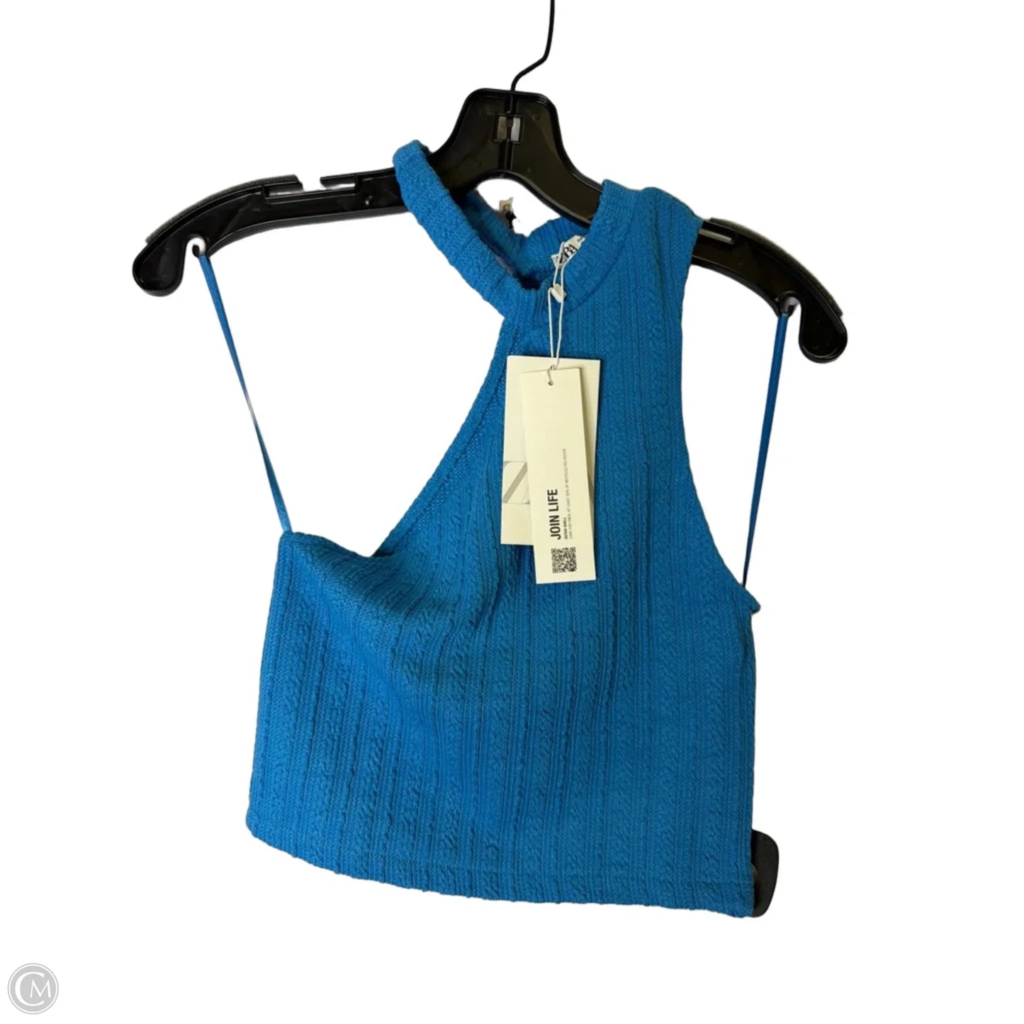 Top Sleeveless By Zara In Blue, Size: S