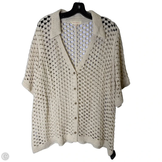 Cardigan By Solitaire In Cream, Size: Xl