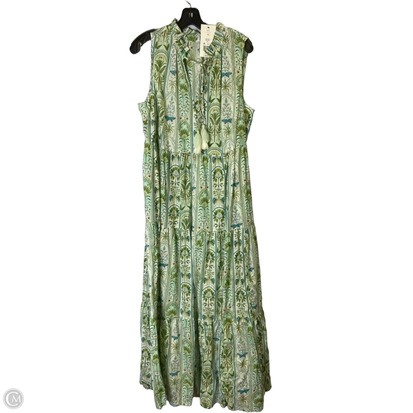 Dress Casual Maxi By Crown And Ivy In Tropical Print, Size: 1x