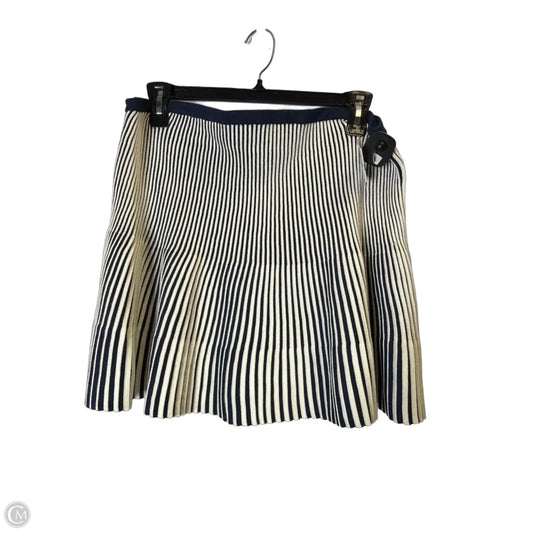 Skirt Mini & Short By Future Collective In Blue & White, Size: 2x