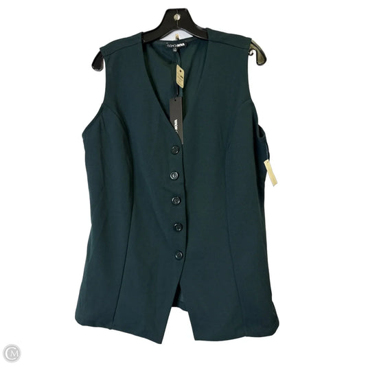 Vest Other By Fashion Nova In Teal, Size: 1x