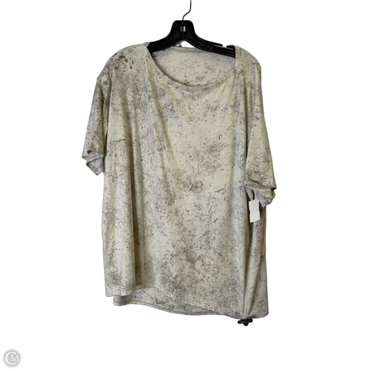 Athletic Top Short Sleeve By Lululemon In Cream, Size: M