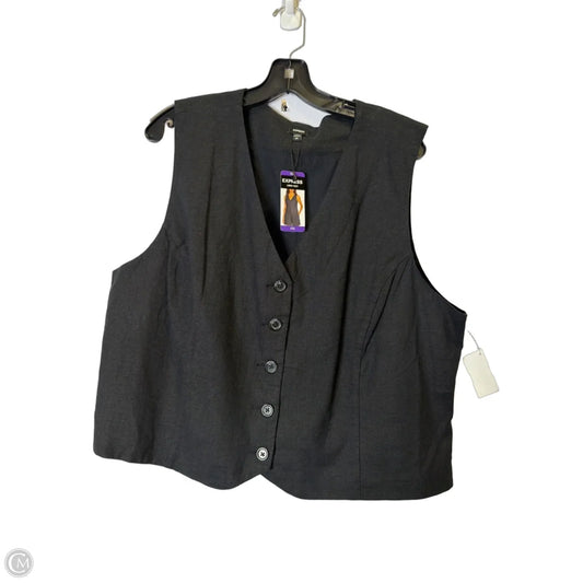 Vest Other By Express In Black, Size: Xxl