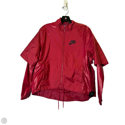 Athletic Jacket By Nike Apparel In Red, Size: Xs