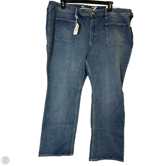 Jeans Boot Cut By Seven 7 In Blue Denim, Size: 26
