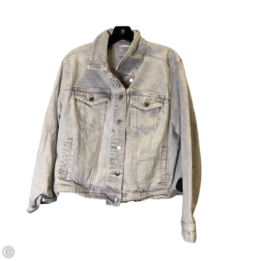 Jacket Denim By Universal Thread In Purple Denim, Size: L
