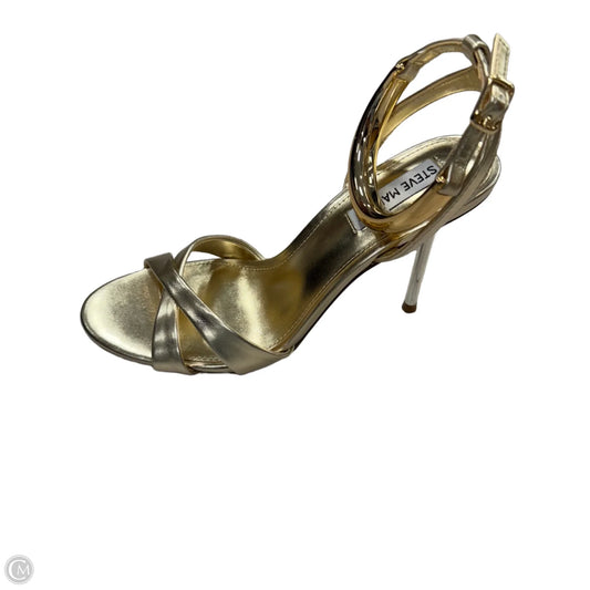Shoes Heels Stiletto By Steve Madden In Gold, Size: 8