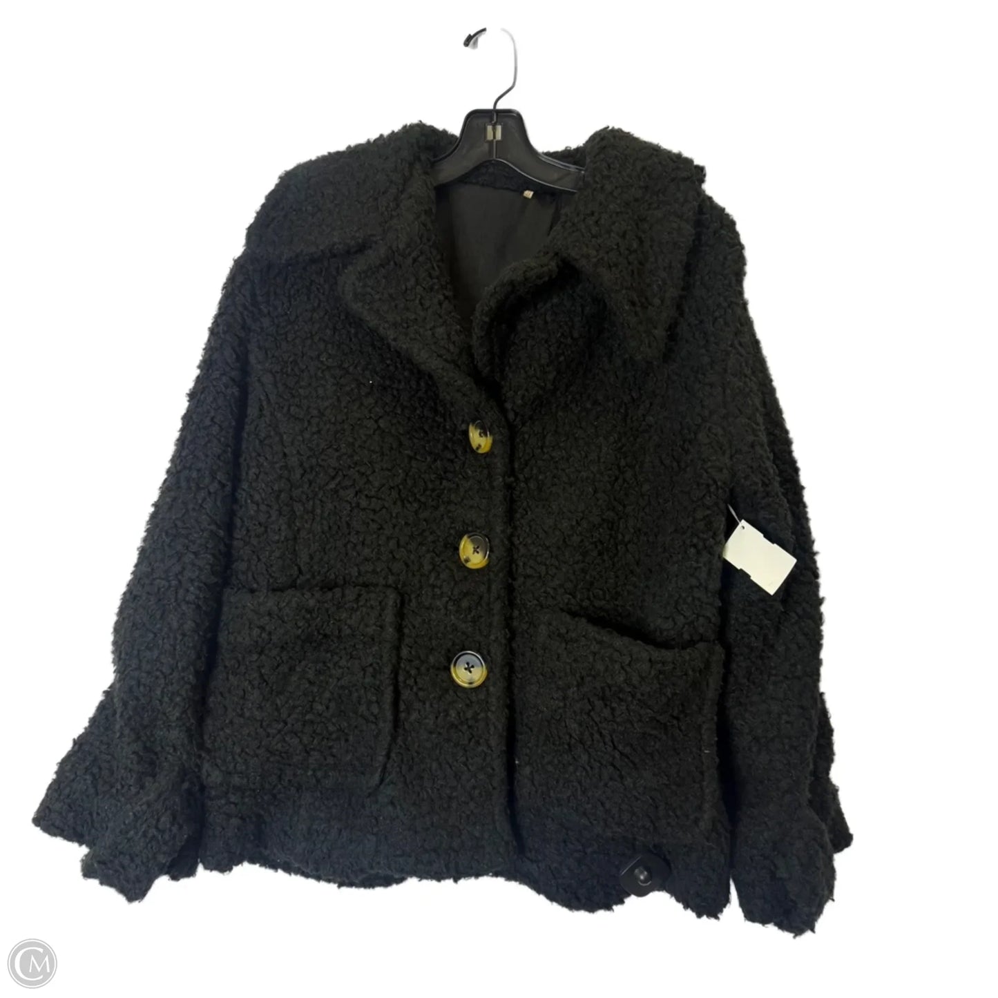 Coat Faux Fur & Sherpa By Free People In Black, Size: S