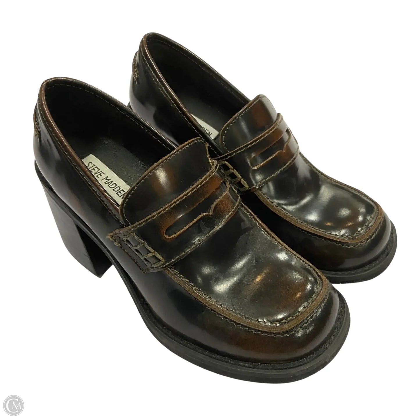 Shoes Heels Block By Steve Madden In Brown, Size: 8.5