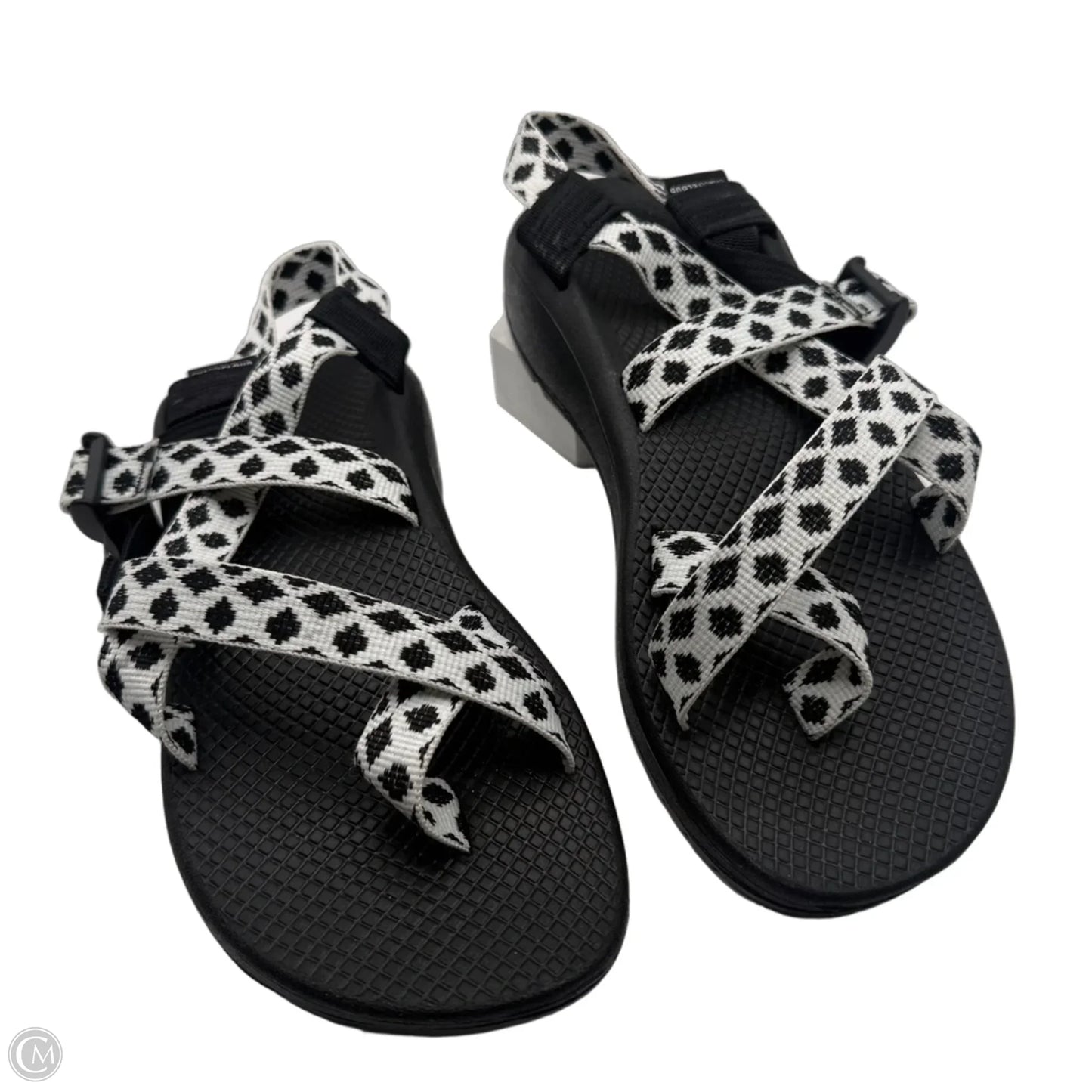 Sandals Flats By Chacos In Black & White, Size: 9