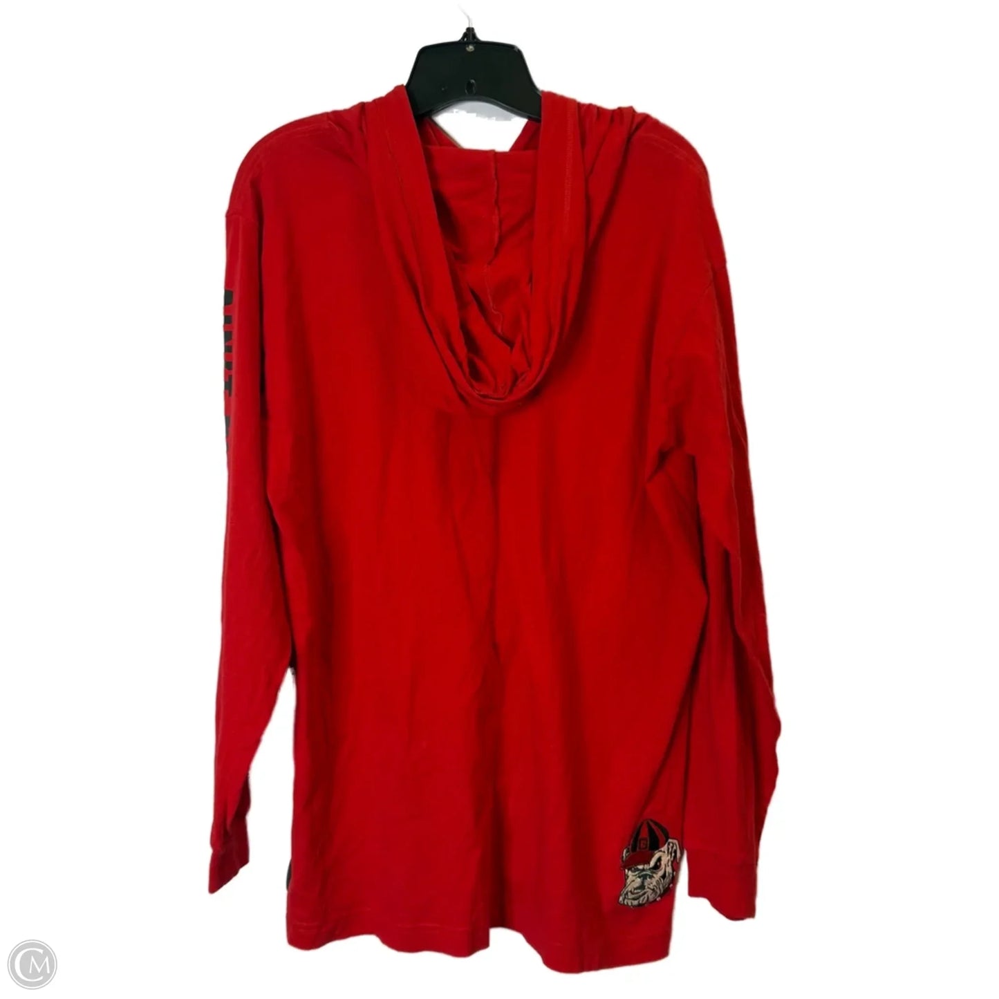 Sweatshirt Hoodie By Pink In Red, Size: L