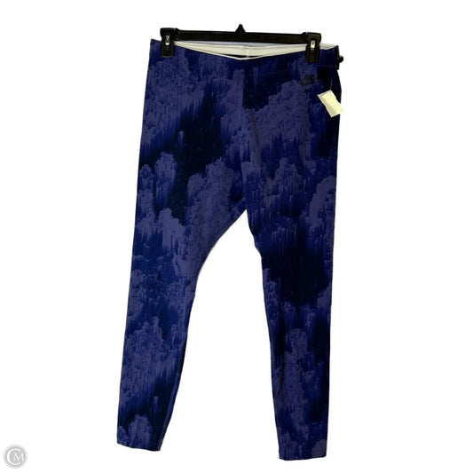 Athletic Leggings By Nike Apparel In Blue, Size: Xl
