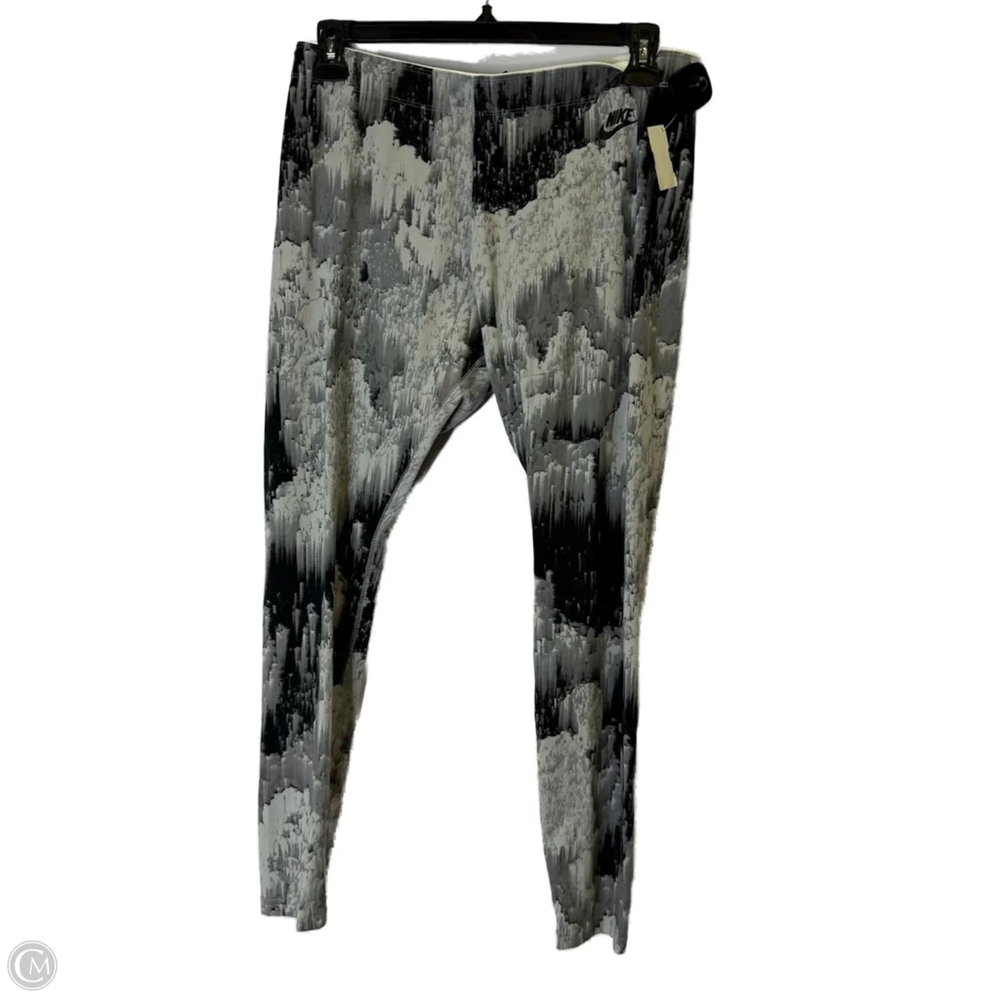 Athletic Leggings By Nike Apparel In Grey, Size: Xl