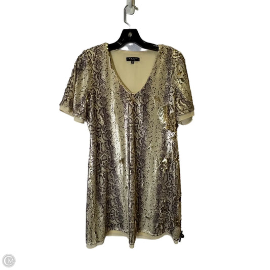 Dress Party Short By Clothes Mentor In Beige, Size: S