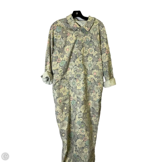 Jumpsuit By Lee In Cream & Grey, Size: Xl