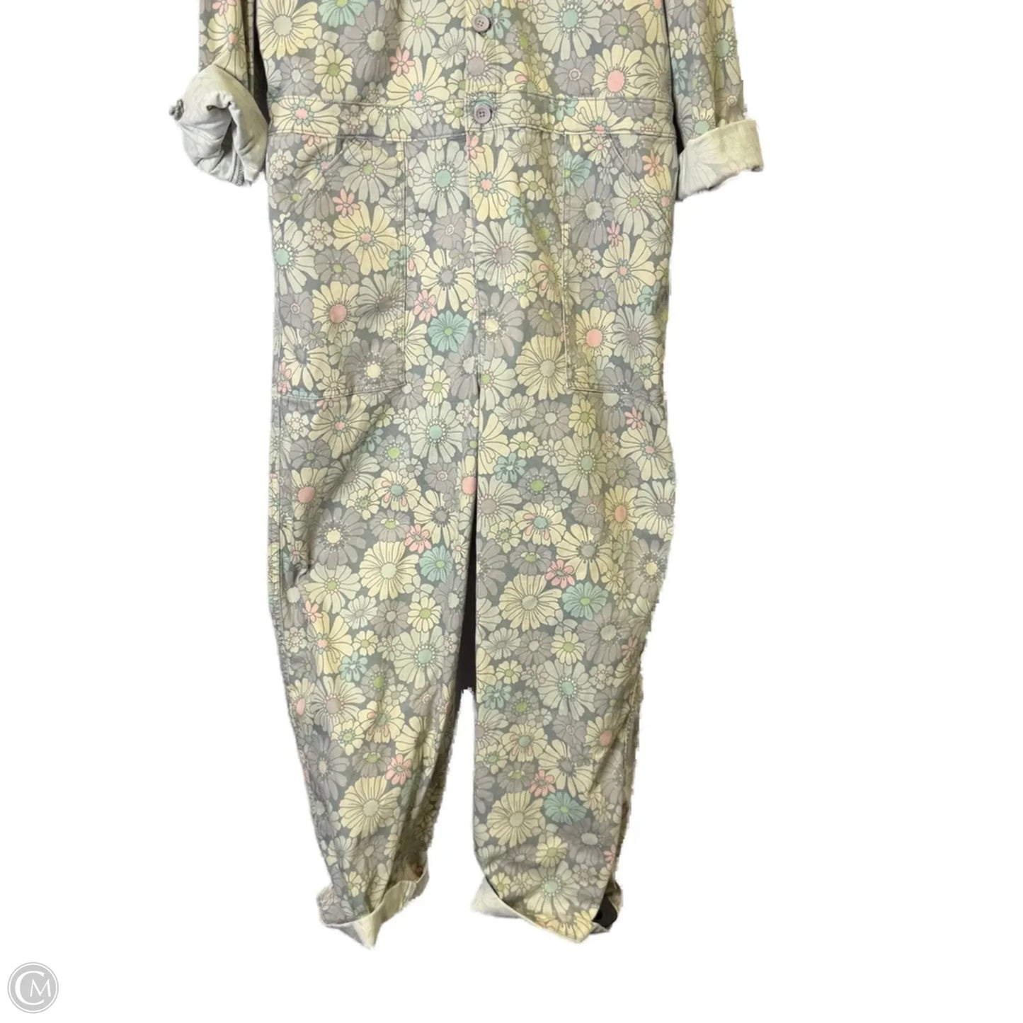 Jumpsuit By Lee In Cream & Grey, Size: Xl