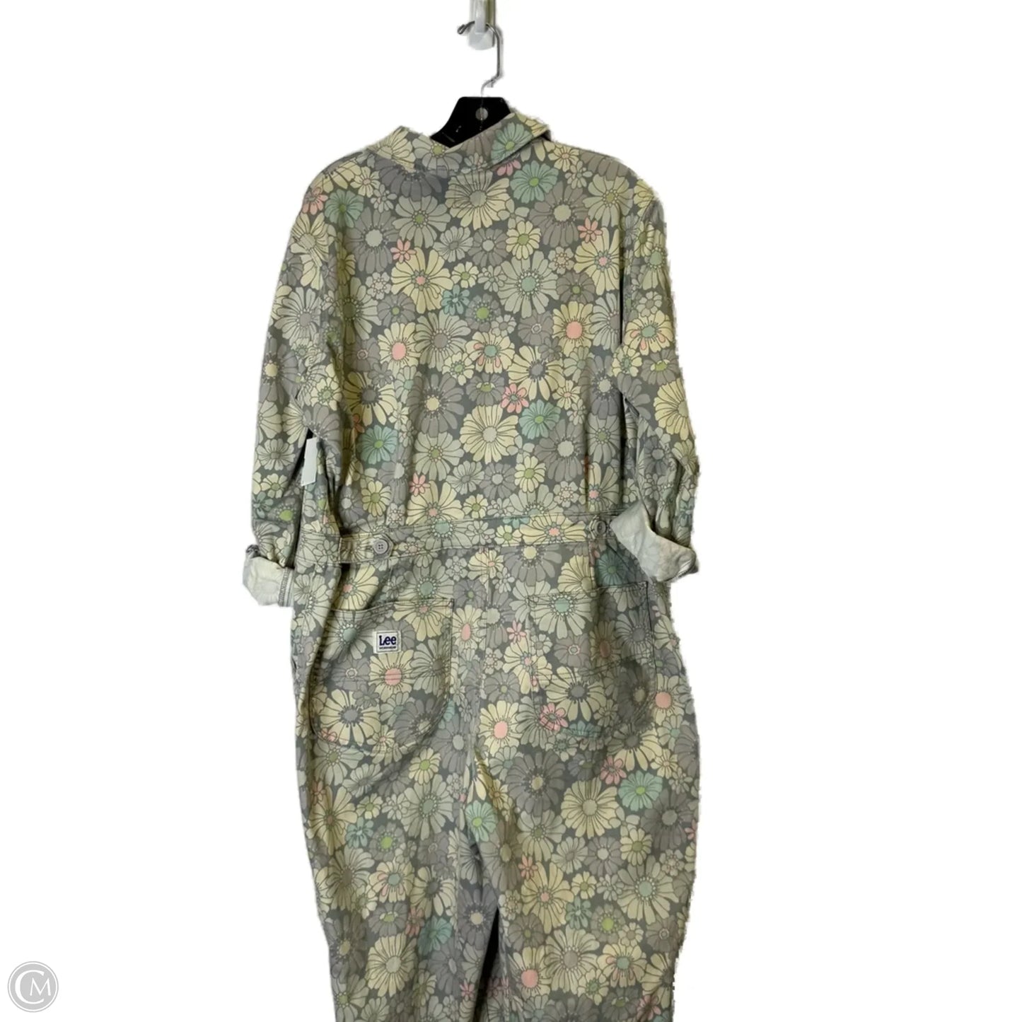 Jumpsuit By Lee In Cream & Grey, Size: Xl
