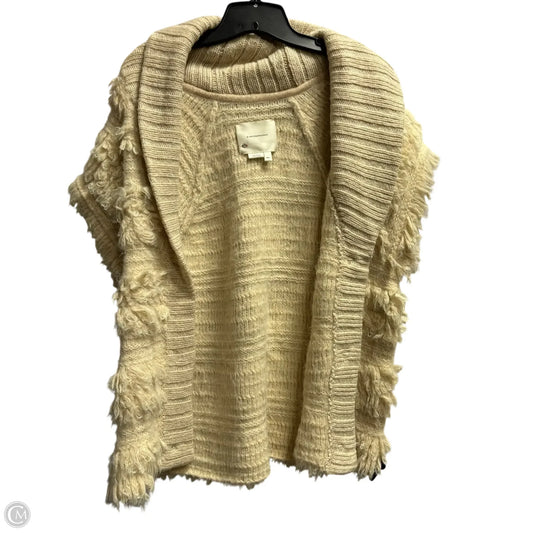 Vest Faux Fur & Sherpa By Anthropologie In Cream, Size: L