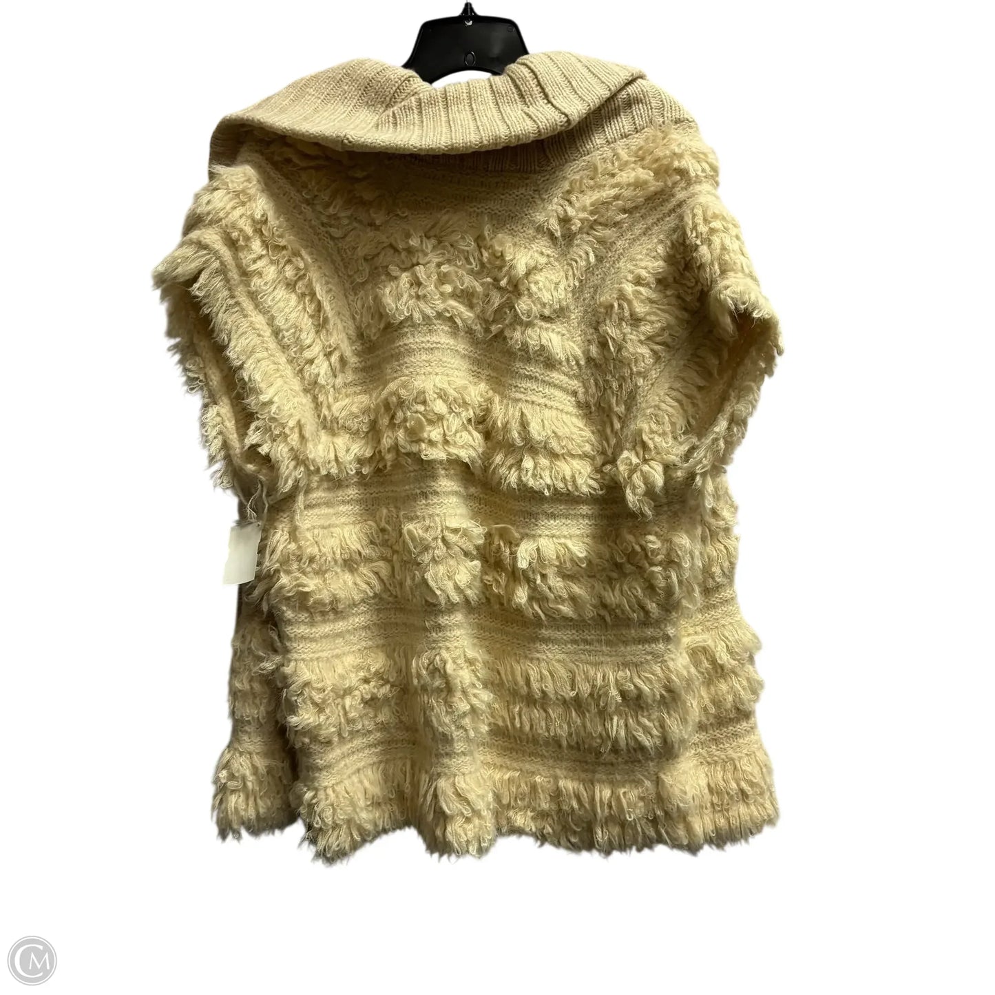 Vest Faux Fur & Sherpa By Anthropologie In Cream, Size: L