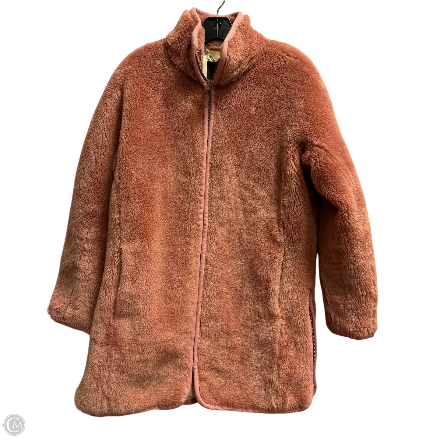 Coat Faux Fur & Sherpa By J. Crew In Pink, Size: Xxs