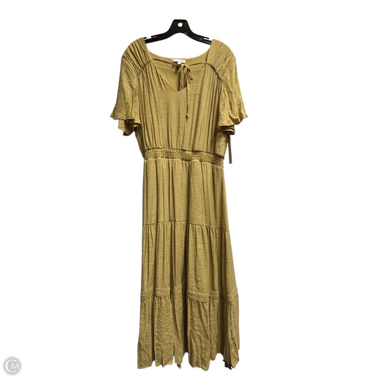 Dress Casual Maxi By Luxology In Yellow, Size: L