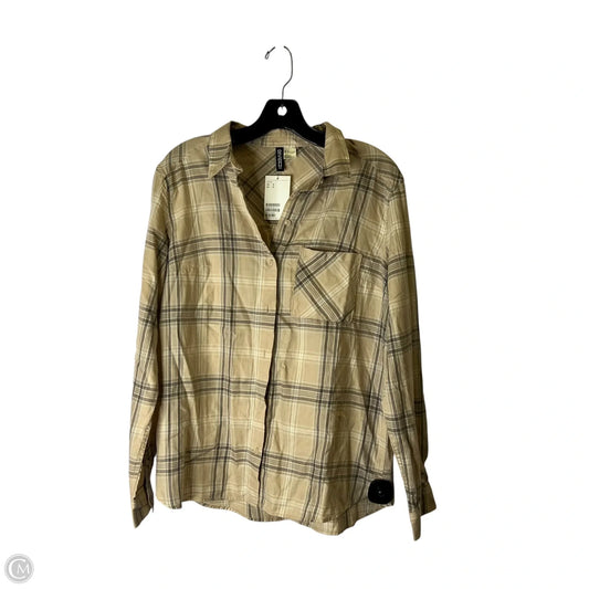 Top Long Sleeve By Divided In Beige, Size: S