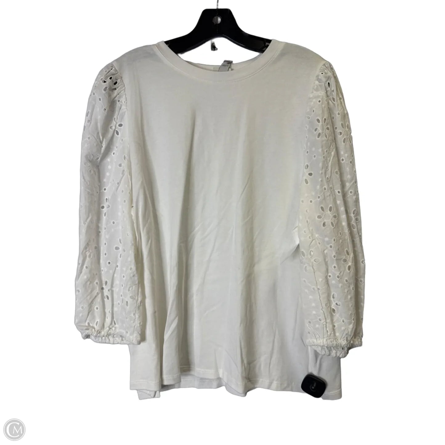 Top Long Sleeve By A New Day In White, Size: Xxl