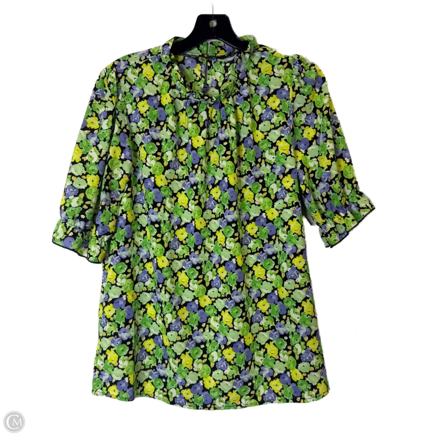 Top Short Sleeve By Clothes Mentor In Green, Size: M