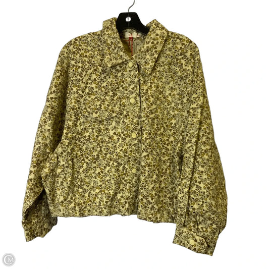 Jacket Denim By Solitaire In Beige, Size: Xl