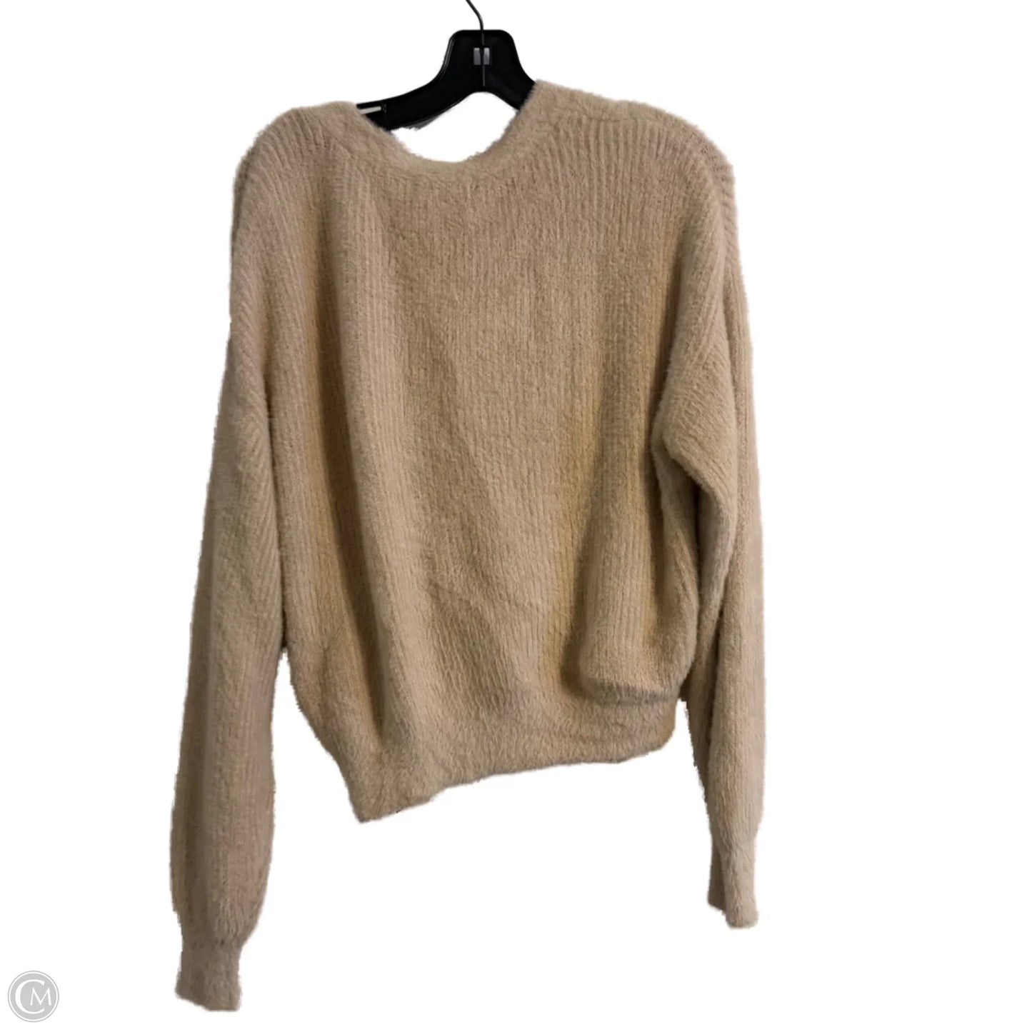 Sweater Cardigan By Steve Madden In Beige, Size: L
